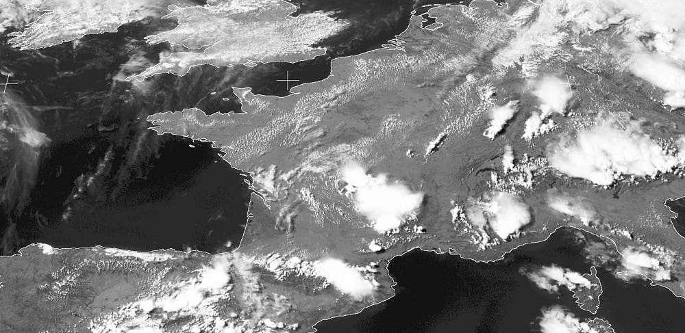 Image satellite canal visible du 11 juin 2014 à 17h00 locales. © KERAUNOS