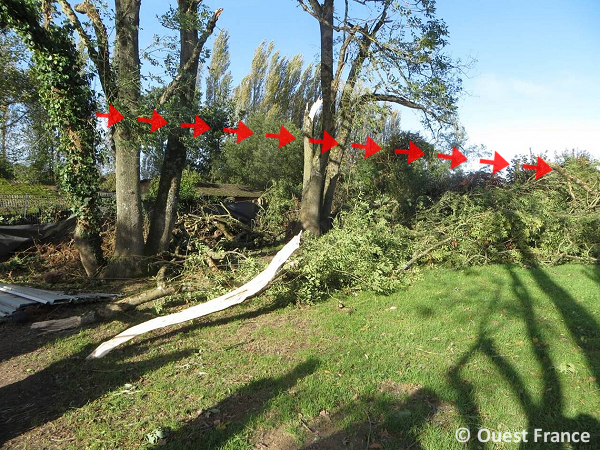 Tornade EF1 à Herbignac (Loire-Atlantique) le 20 octobre 2022