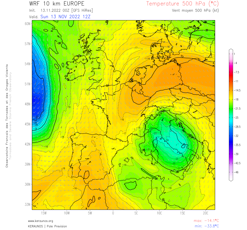 Tornade EF0 à Bastia (Haute-Corse) le 13 novembre 2022