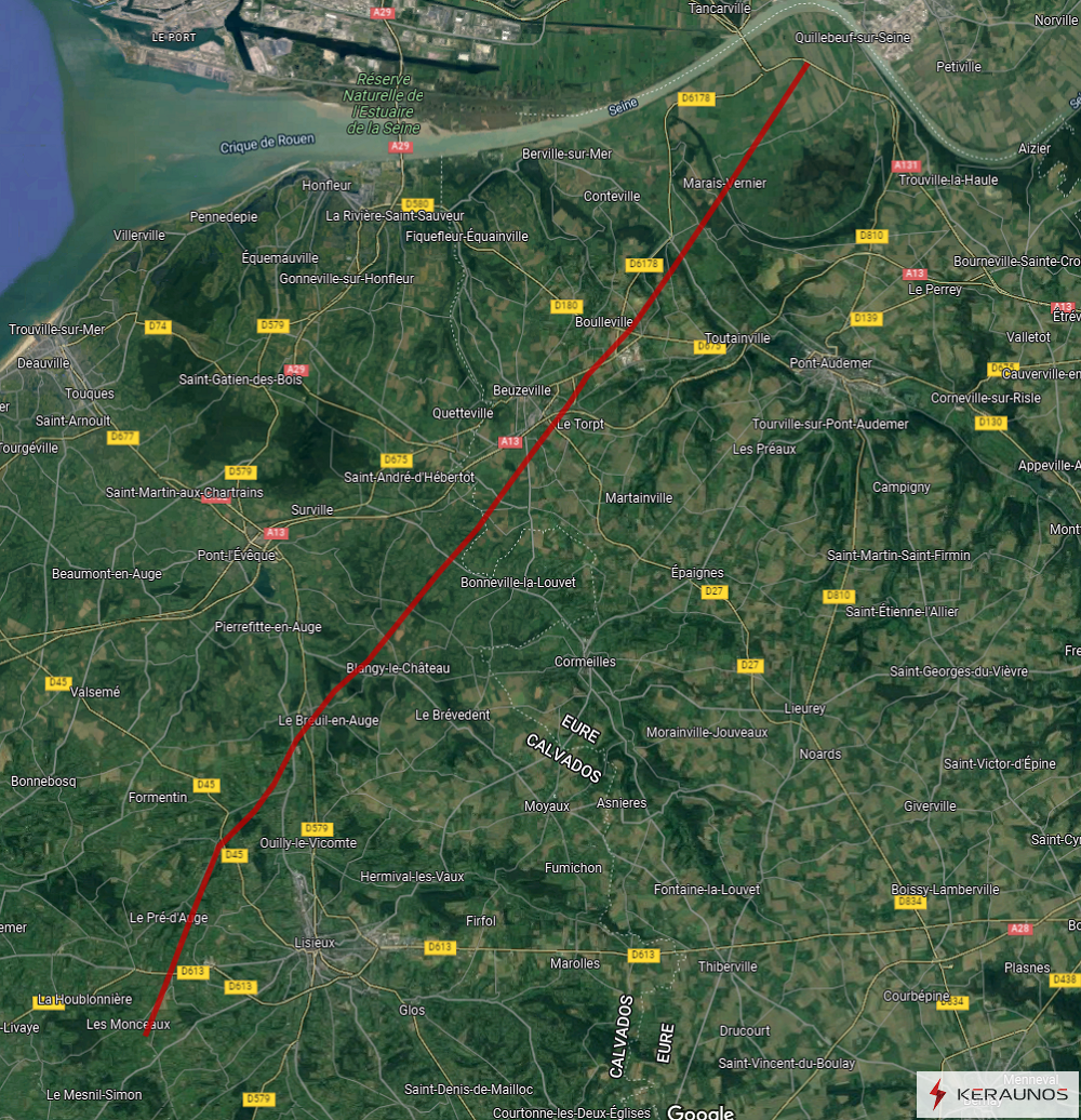 Tornade EF2 à Beuzeville (Eure) le 23 octobre 2022