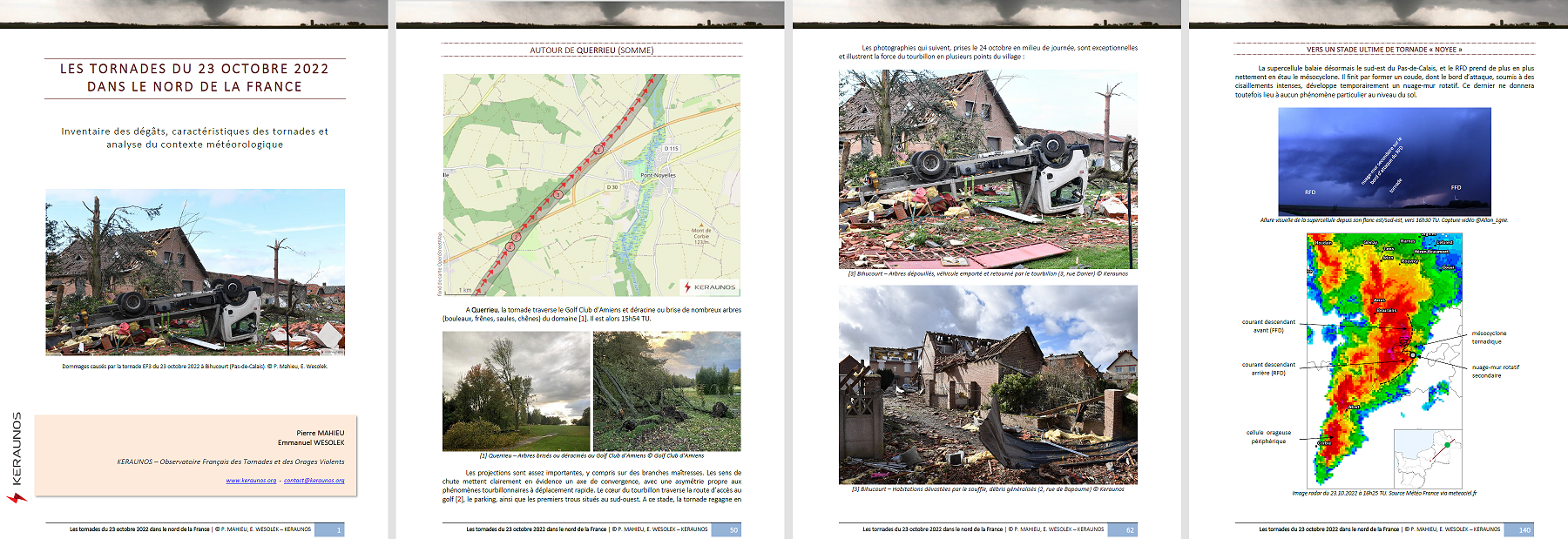 Tornade EF3 à Bihucourt (Pas-de-Calais) le 23 octobre 2022