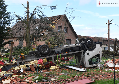 Tornade EF3 à Bihucourt (Pas-de-Calais) le 23 octobre 2022