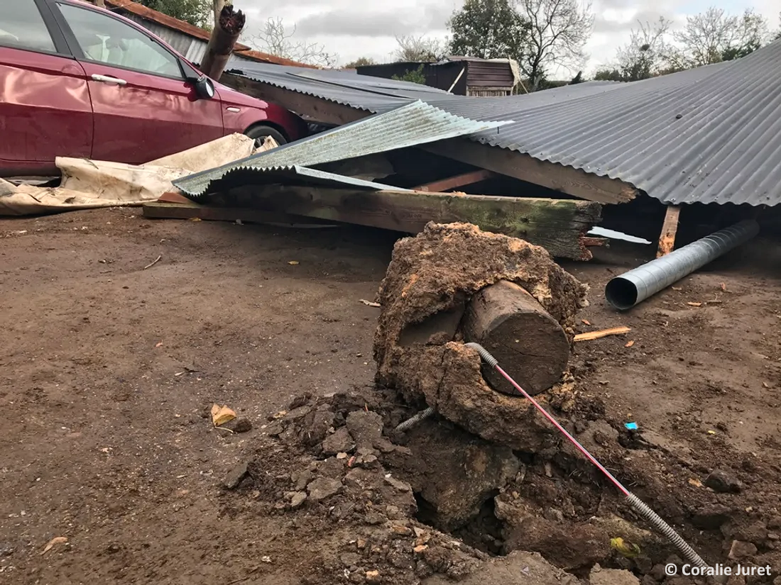 Tornade EF0 à Bouillé-Ménard (Maine-et-Loire) le 23 novembre 2022