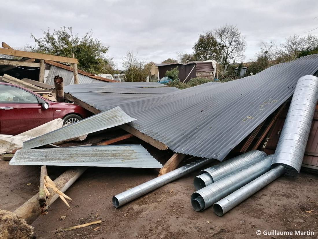 Tornade EF0 à Bouillé-Ménard (Maine-et-Loire) le 23 novembre 2022