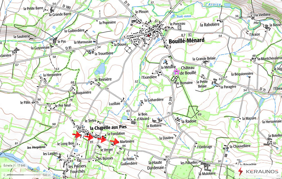 Tornade EF0 à Bouillé-Ménard (Maine-et-Loire) le 23 novembre 2022