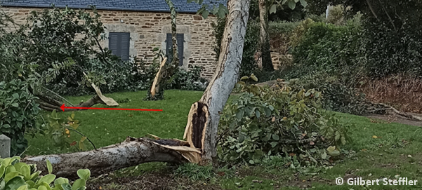 Tornade EF0 à Concarneau (Finistère) le 23 octobre 2022