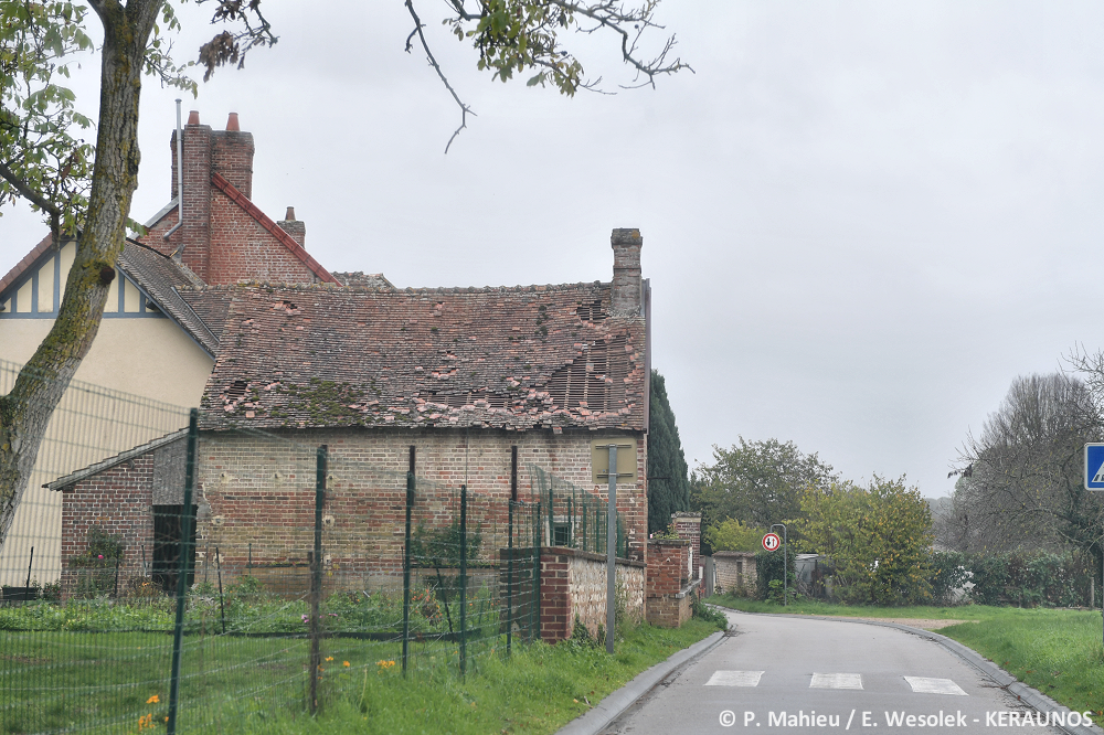 Tornade EF1 à Muids (Eure) le 23 octobre 2022