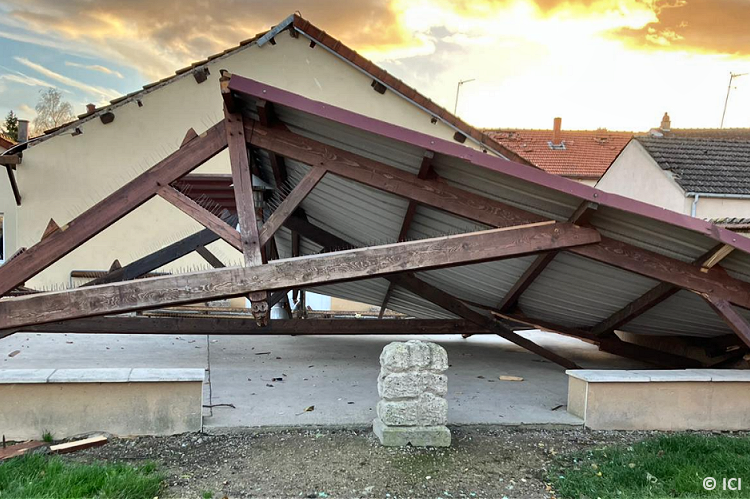 Tornade EF1 à Suippes (Marne) le 17 novembre 2022