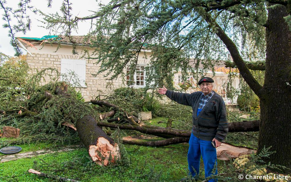 Tornade EF0 à Vœuil-et-Giget (Charente) le 17 novembre 2022