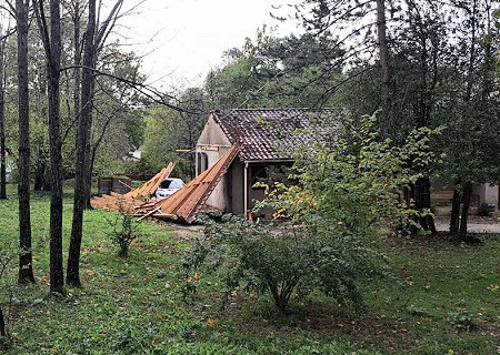 Tornade EF0 à Vœuil-et-Giget (Charente) le 17 novembre 2022