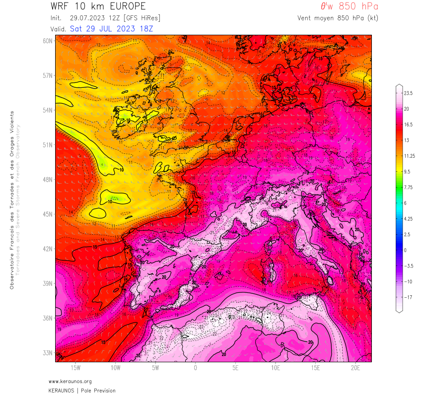 Macrorafales de forte intensité (D3) entre la Haute-Garonne et l'Aude le 29 juillet 2023