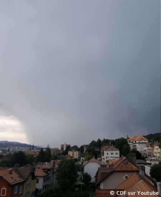 Macrorafales de très forte intensité (D4) entre le Val de Morteau (France) et la Chaux-de-Fonds (Suisse) le 24 juillet 2023