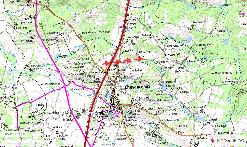 Tornade EF1 à Chevanceaux (Charente-Maritime) le 27 octobre 2023