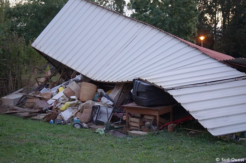 Tornade EF1 à Gans (Gironde) le 22 septembre 2023