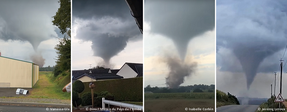 Tornade EF2 à Juvigné (Mayenne) le 17 septembre 2023