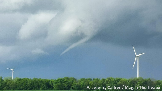 Tornade EF0 à Lehaucourt (Aisne) le 10 mai 2023