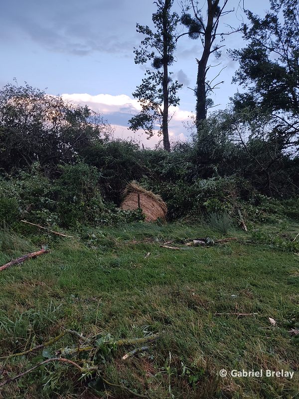 Tornade EF1 à Lingé (Indre) le 19 juin 2023