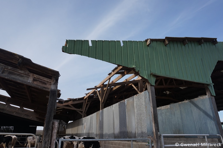 Tornade EF1 à Mesnil-en-Ouche (Eure) le 31 mars 2023