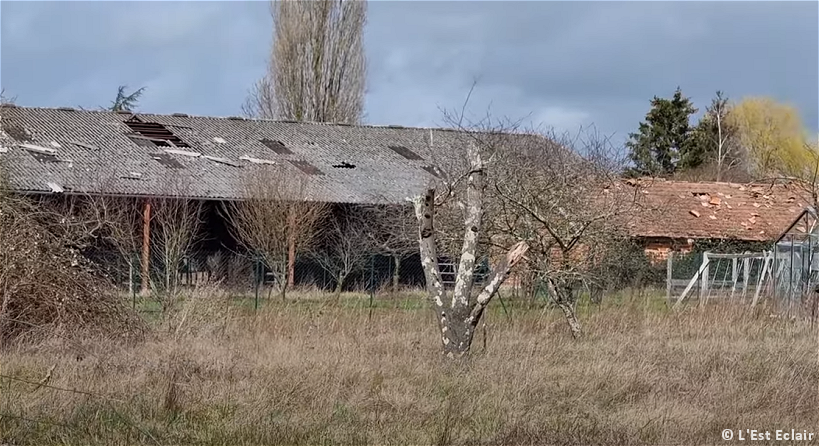 Tornade EF1 à Montiéramey (Aube) le 8 mars 2023