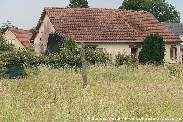 Tornade EF1 à Motteville (Seine-Maritime) le 18 juin 2023