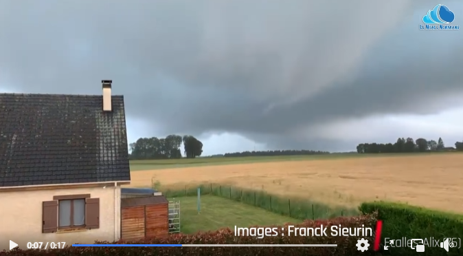 Tornade EF1 à Motteville (Seine-Maritime) le 18 juin 2023