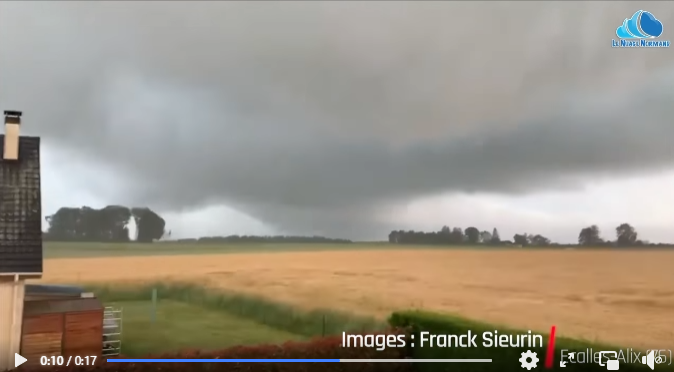 Tornade EF1 à Motteville (Seine-Maritime) le 18 juin 2023