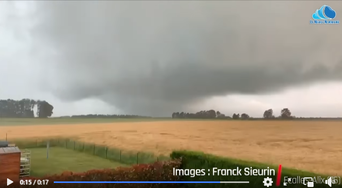 Tornade EF1 à Motteville (Seine-Maritime) le 18 juin 2023