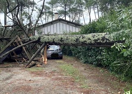 Tornade EF0 à Ondres (Landes) le 22 septembre 2023