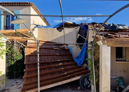 Tornade EF1 à Poulx (Gard) le 30 octobre 2023