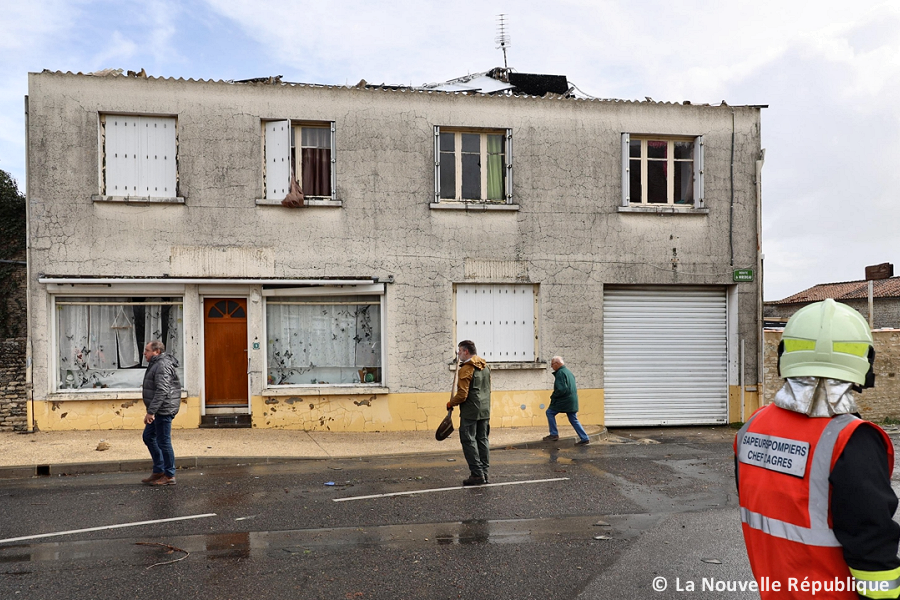 Tornade EF1 à Saint-Jean-de-Sauves (Vienne) le 31 mars 2023