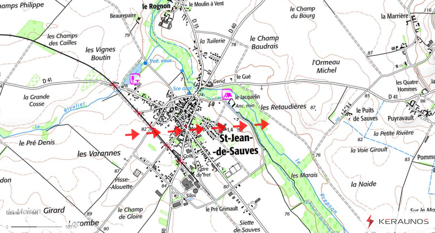 Tornade EF1 à Saint-Jean-de-Sauves (Vienne) le 31 mars 2023