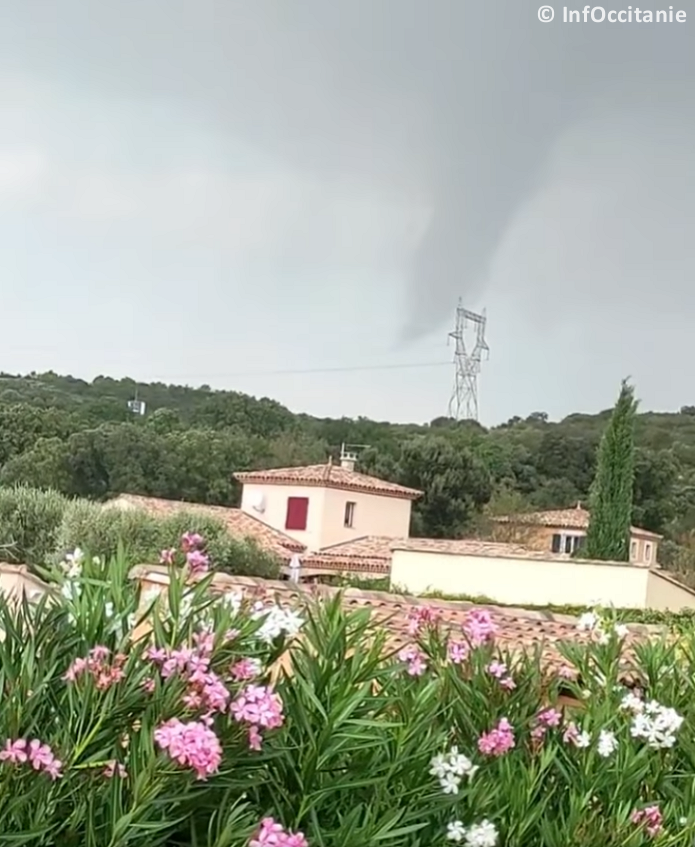 Tornade EF0 à Saint-Siffret (Gard) le 18 septembre 2023