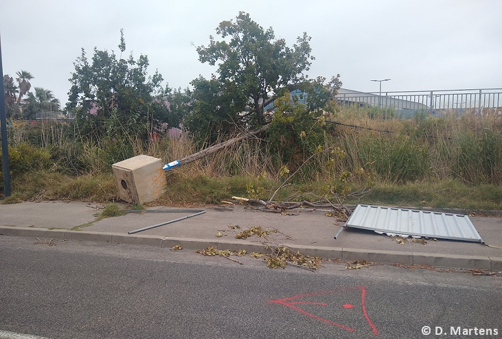 Tornade EF0 à Sète (Hérault) le 15 septembre 2023