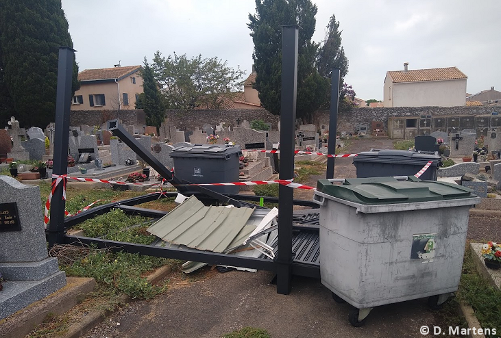 Tornade EF0 à Sète (Hérault) le 15 septembre 2023