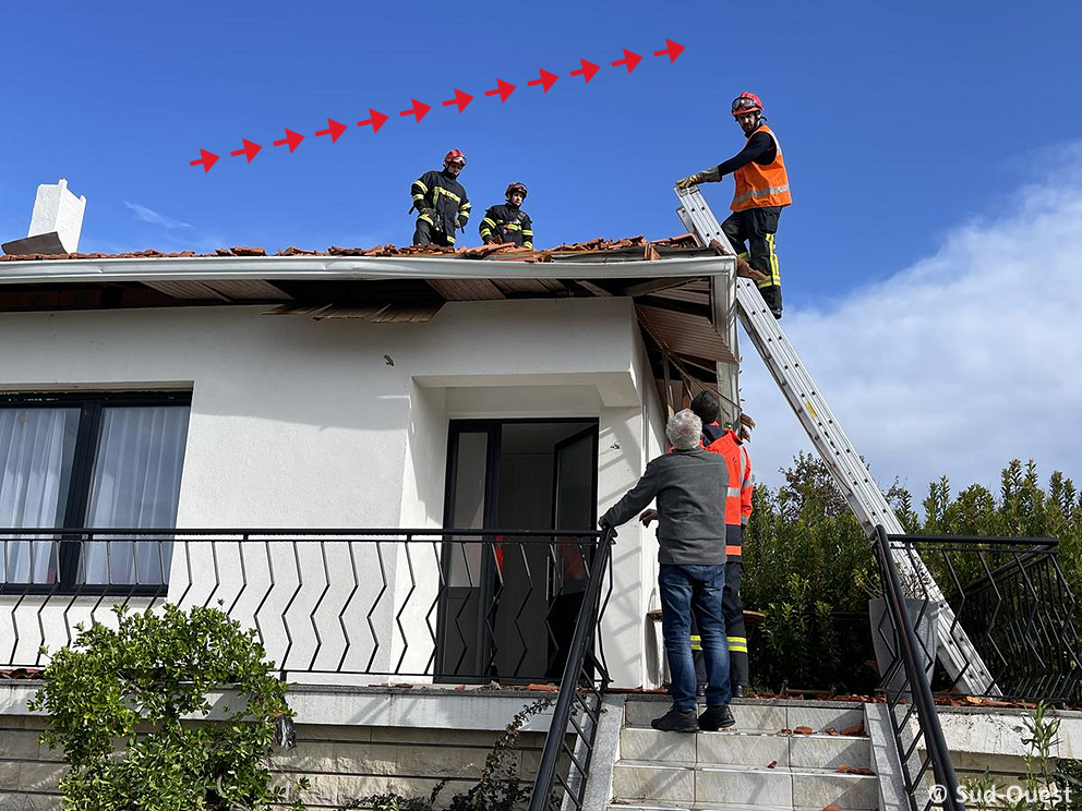 Tornade EF1 à Vendays-Montalivet (Gironde) le 2 novembre 2023