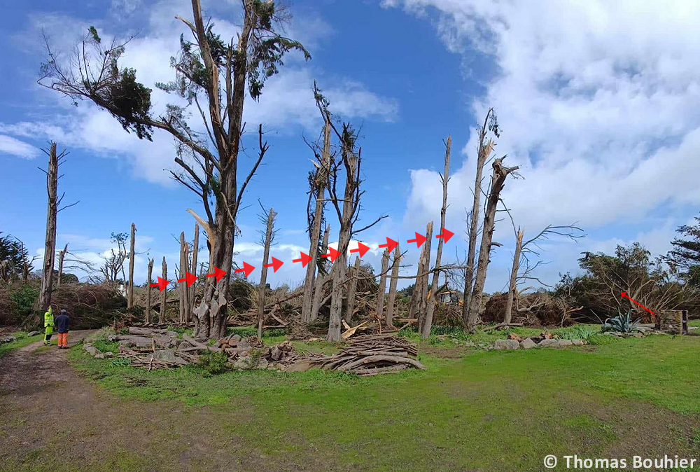 Tornade EF1 à l'Île-d'Yeu (Vendée) le 27 mars 2024