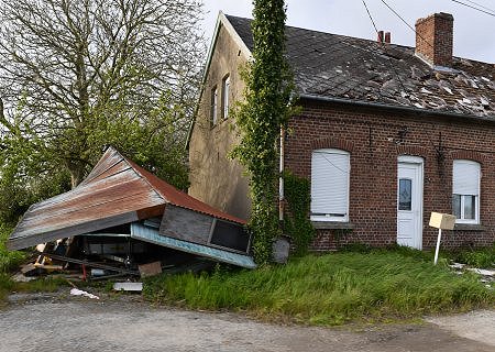 Tornade EF1 à Lestrem (Pas-de-Calais) le 8 avril 2024