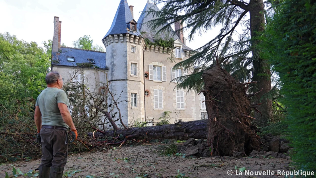 Macrorafales de forte intensité (D3) dans le Centre-Val de Loire le 25 juin 2025