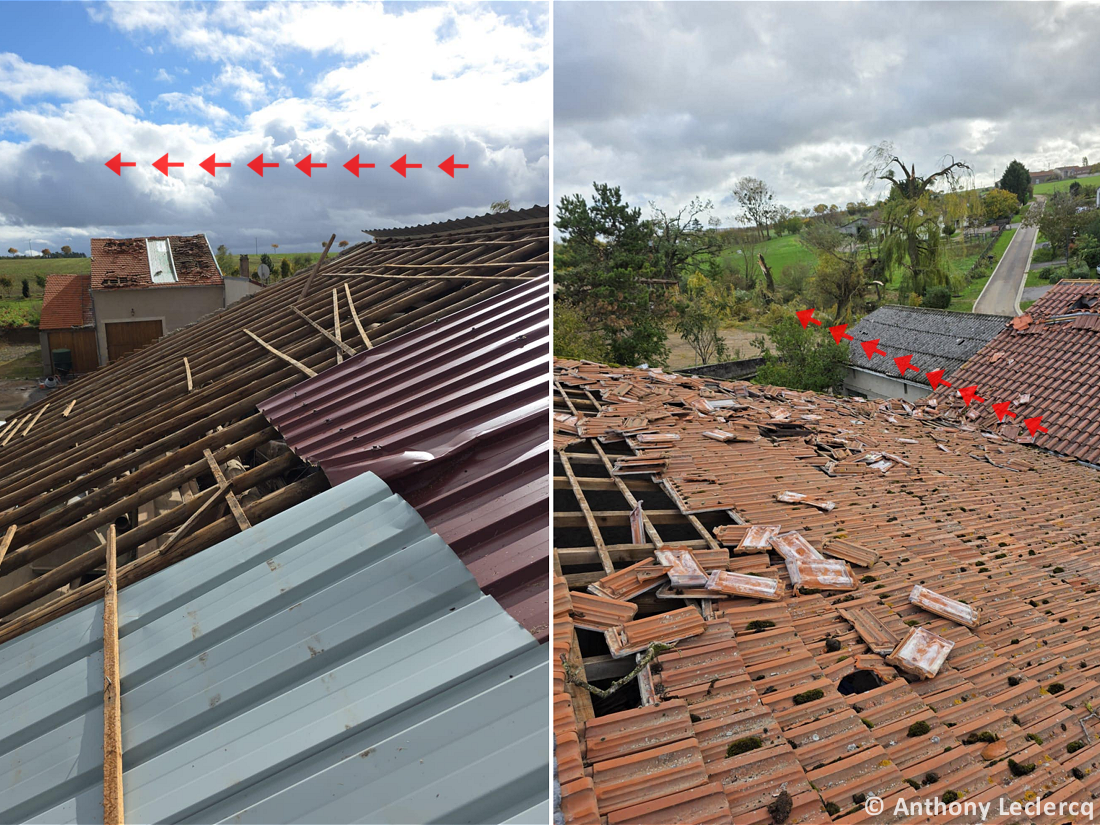 Tornade EF1 à Chambley-Bussières (Meurthe-et-Moselle) le 20 octobre 2025