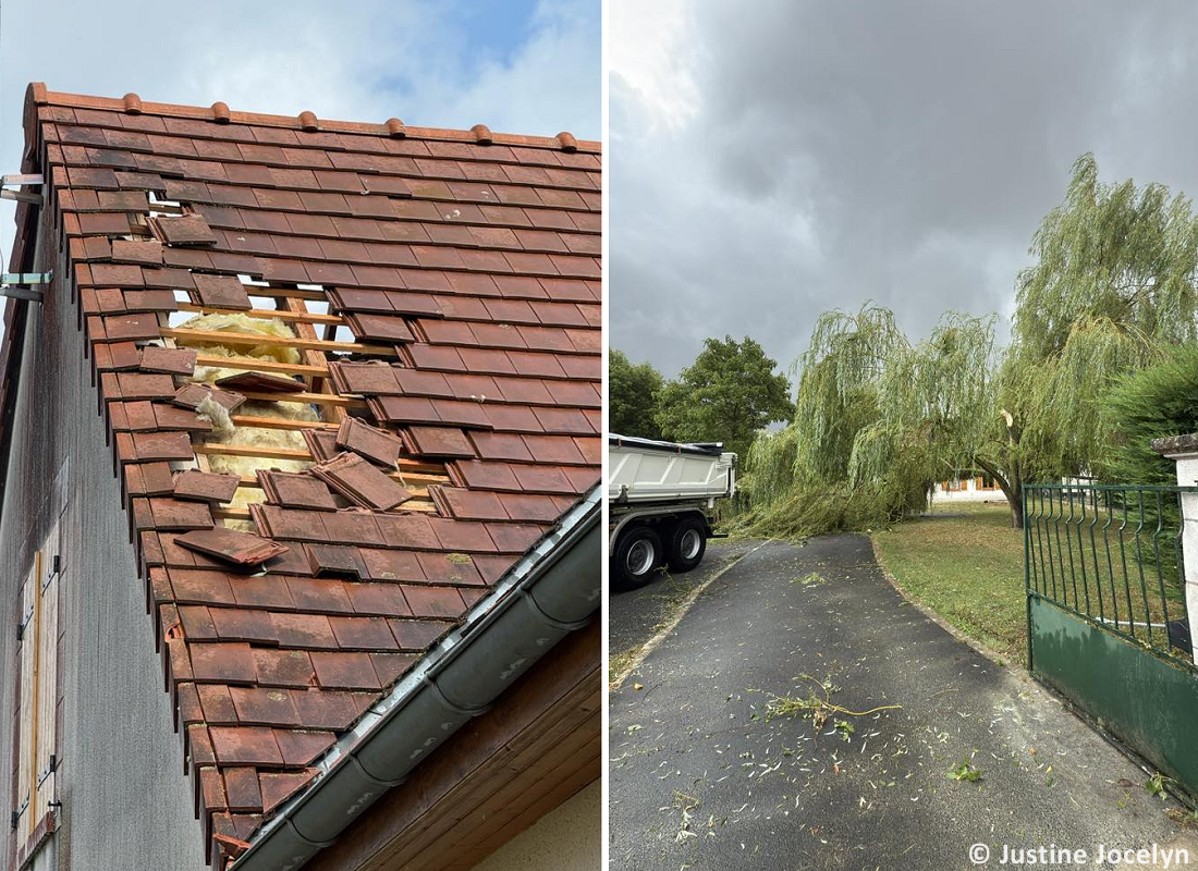Tornade EF0 à Chitenay (Loir-et-Cher) le 21 juillet 2025