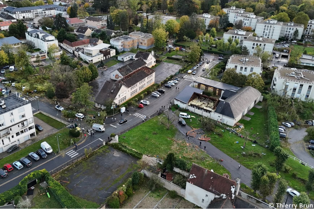 Tornade EF2 à Ermont (Val-d'Oise) le 20 octobre 2025