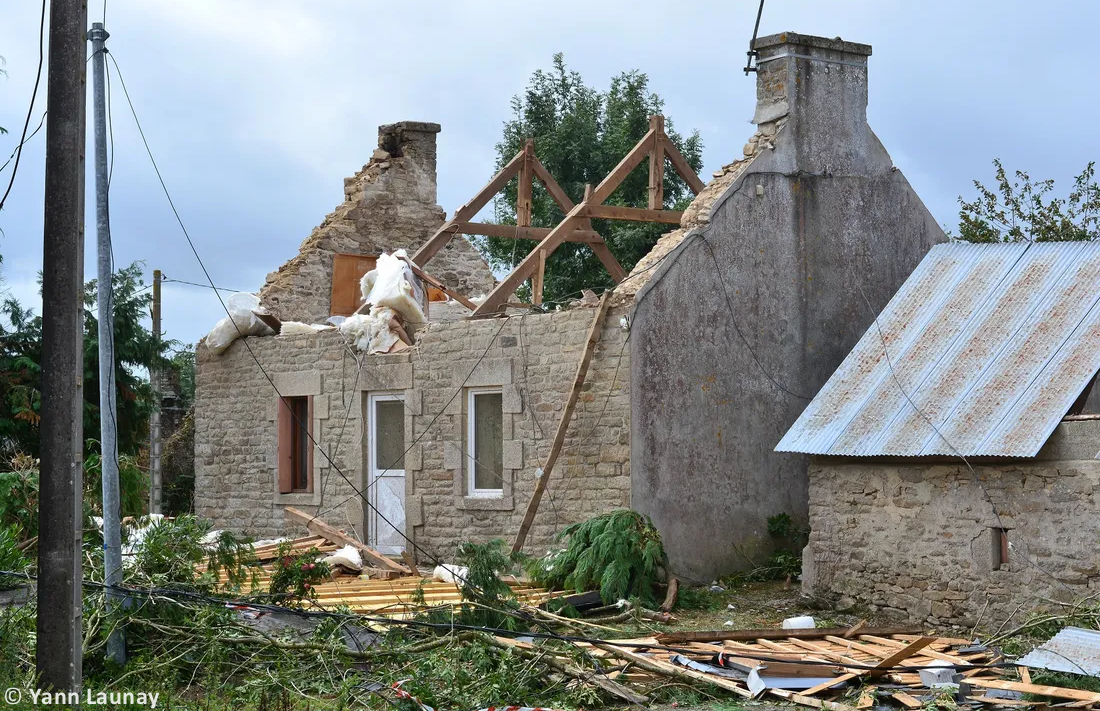 Tornade EF2 à Guéhenno (Morbihan) le 2 septembre 2025