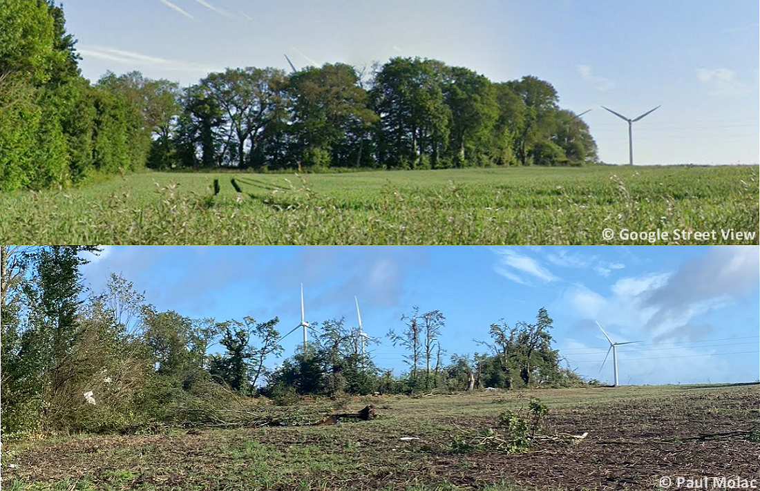 Tornade EF2 à Guéhenno (Morbihan) le 2 septembre 2025