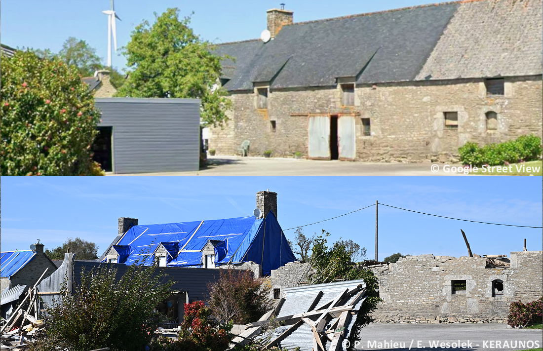 Tornade EF2 à Guéhenno (Morbihan) le 2 septembre 2025