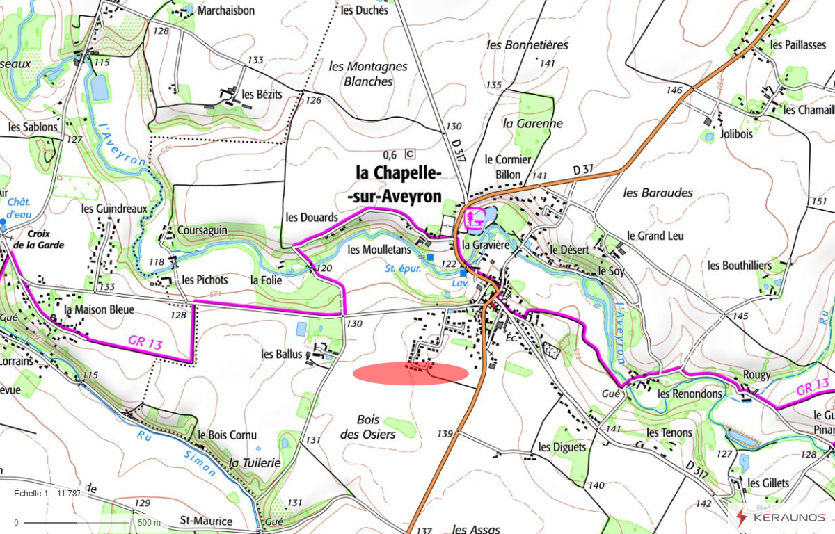 Tornade EF0 à la Chapelle-sur-Aveyron (Loiret) le 29 août 2025