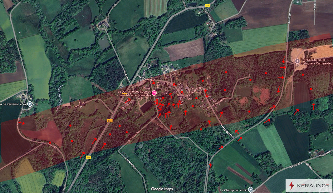 Tornade EF1 à Landévant (Morbihan) le 2 septembre 2025