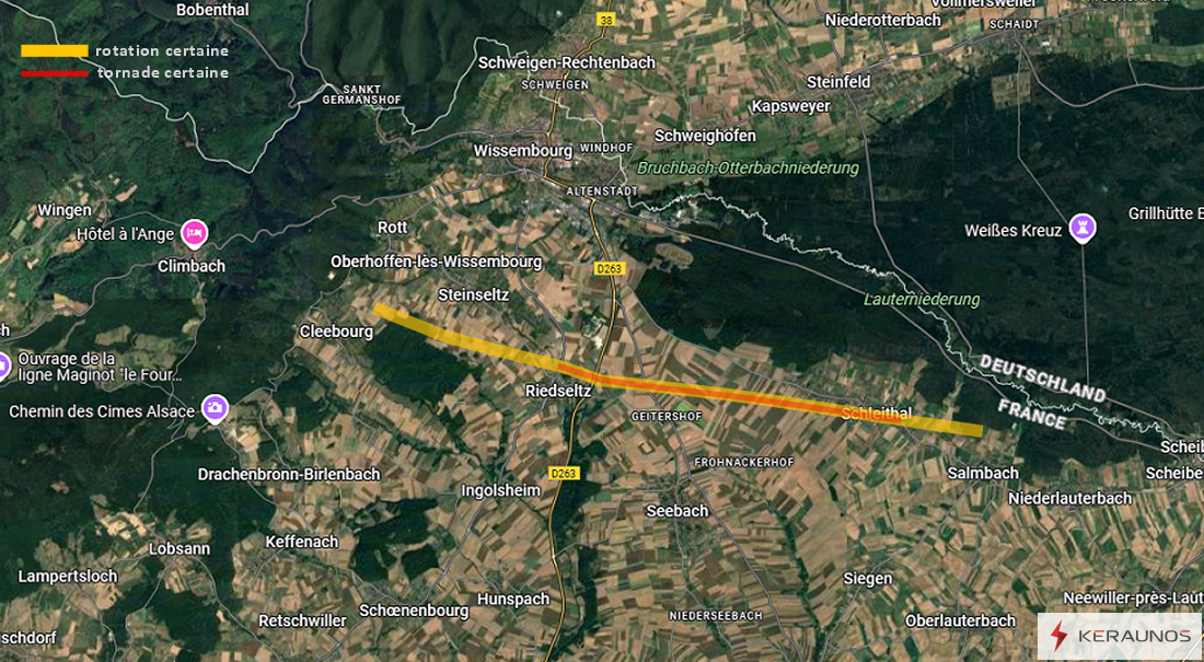 Tornade EF0 à Riedseltz (Bas-Rhin) le 28 mai 2025