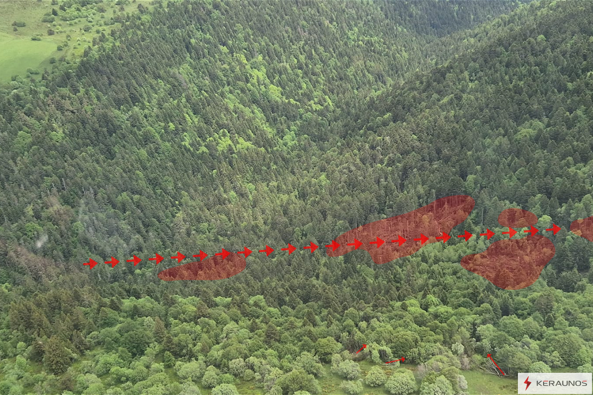 Tornade EF2 à Roche-en-Forez (Loire) le 1er juin 2025