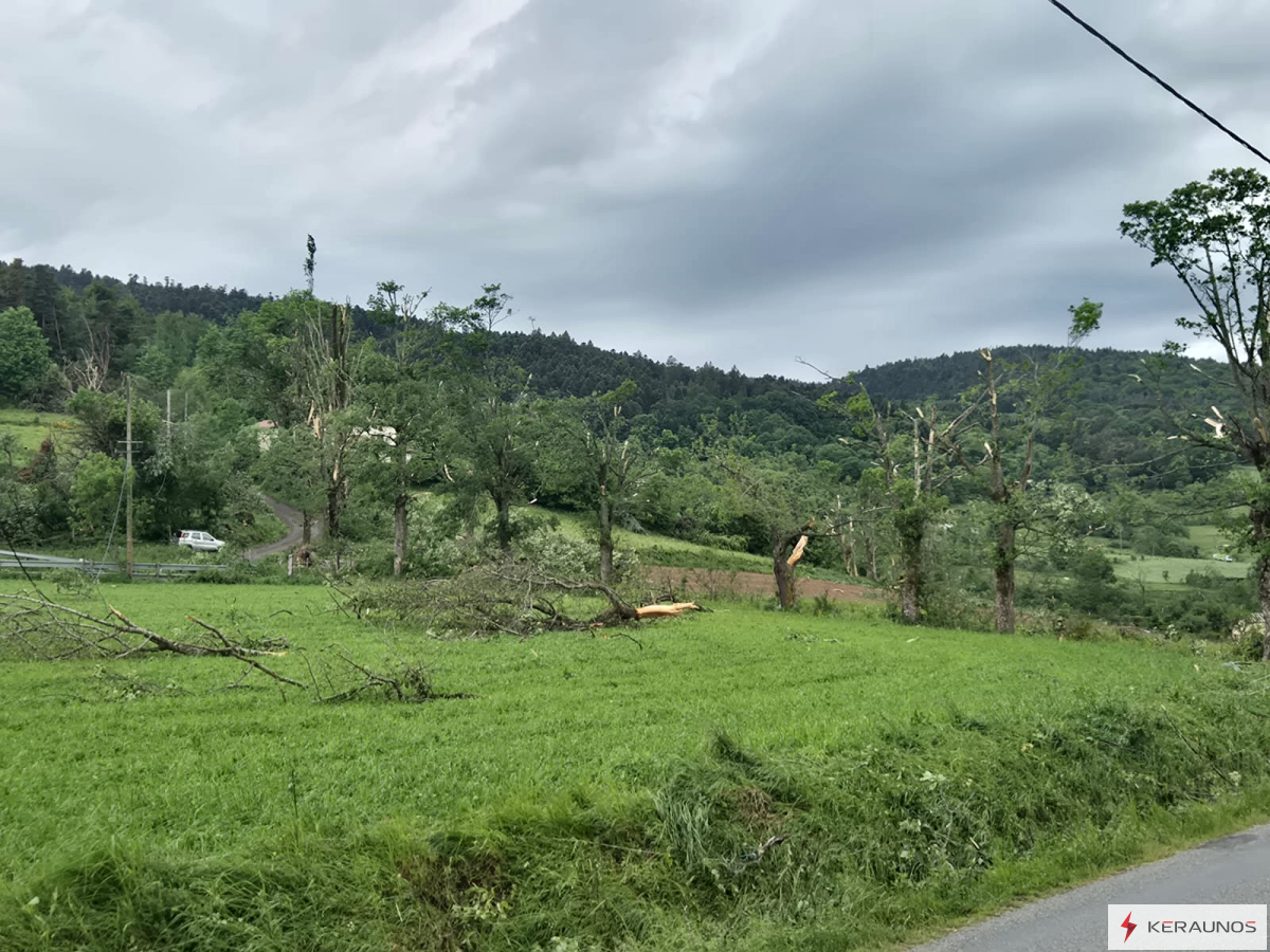 Tornade EF2 à Roche-en-Forez (Loire) le 1er juin 2025