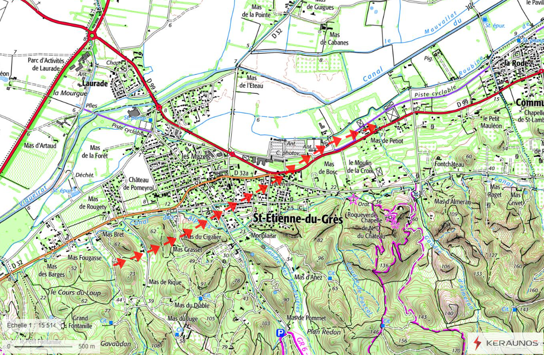 Tornade EF1 à Saint-Etienne-du-Grès (Bouches-du-Rhône) le 27 janvier 2025